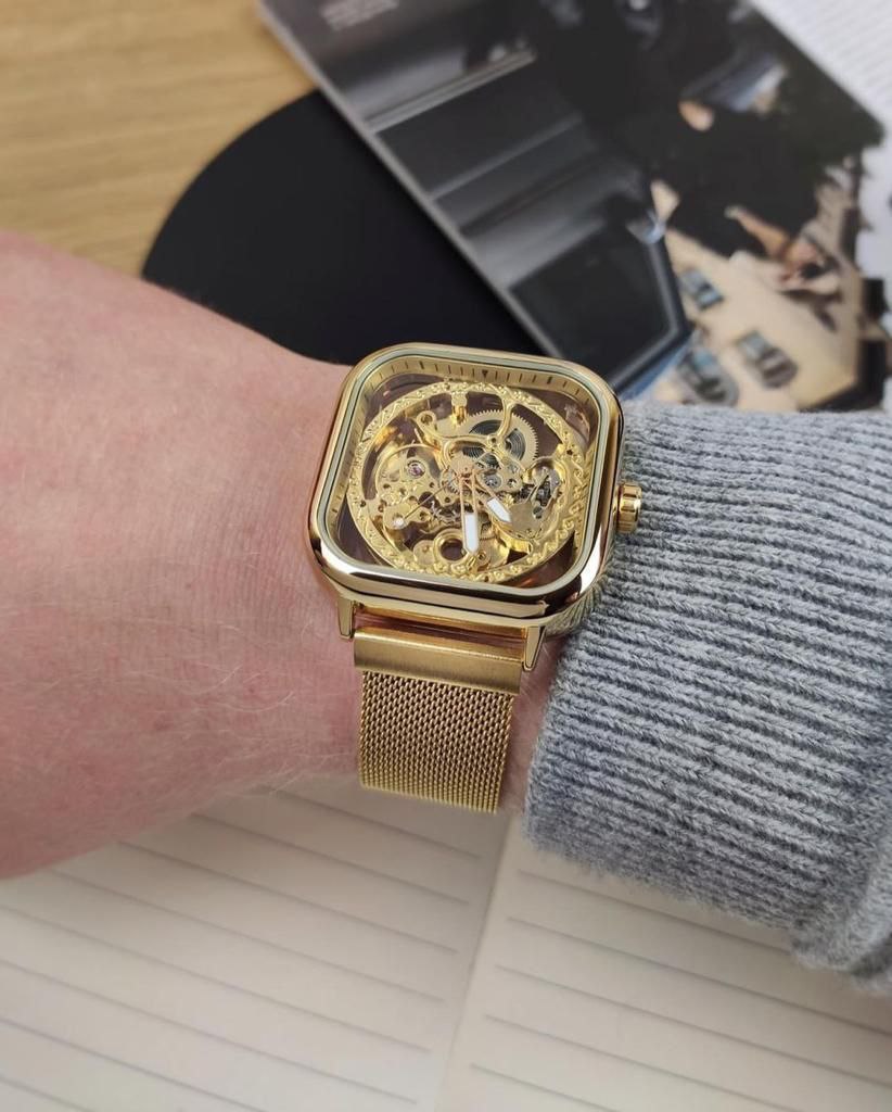 AUTOMATIC FORSINING TRANSPARENT SKELETON  WATCHES .