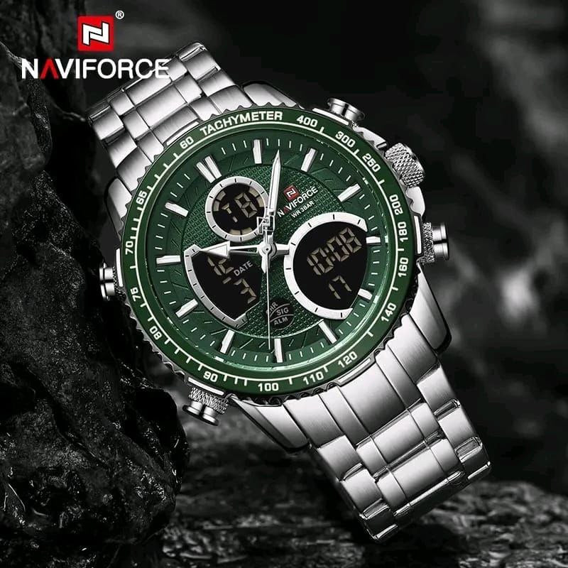 NAVIFORCE NF 9182 DUAL TIME WATCH.