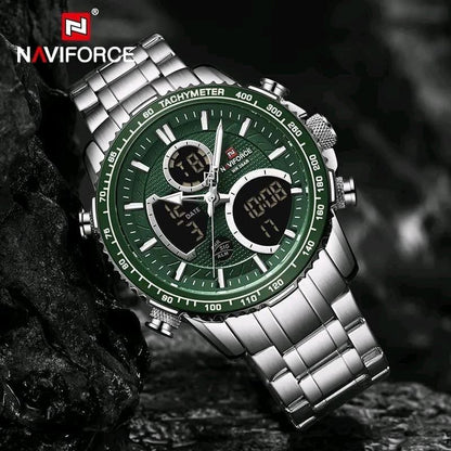 NAVIFORCE NF 9182 DUAL TIME WATCH.