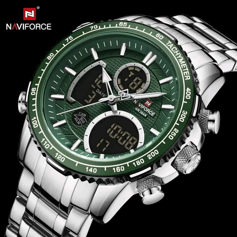 NAVIFORCE NF 9182 DUAL TIME WATCH.