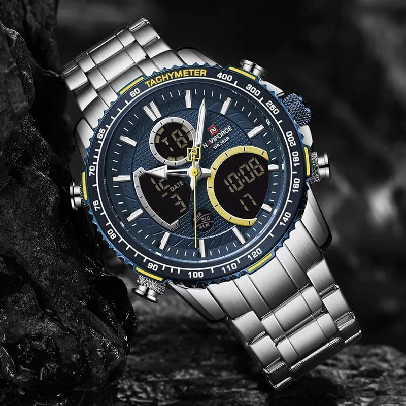 NAVIFORCE NF 9182 DUAL TIME WATCH.